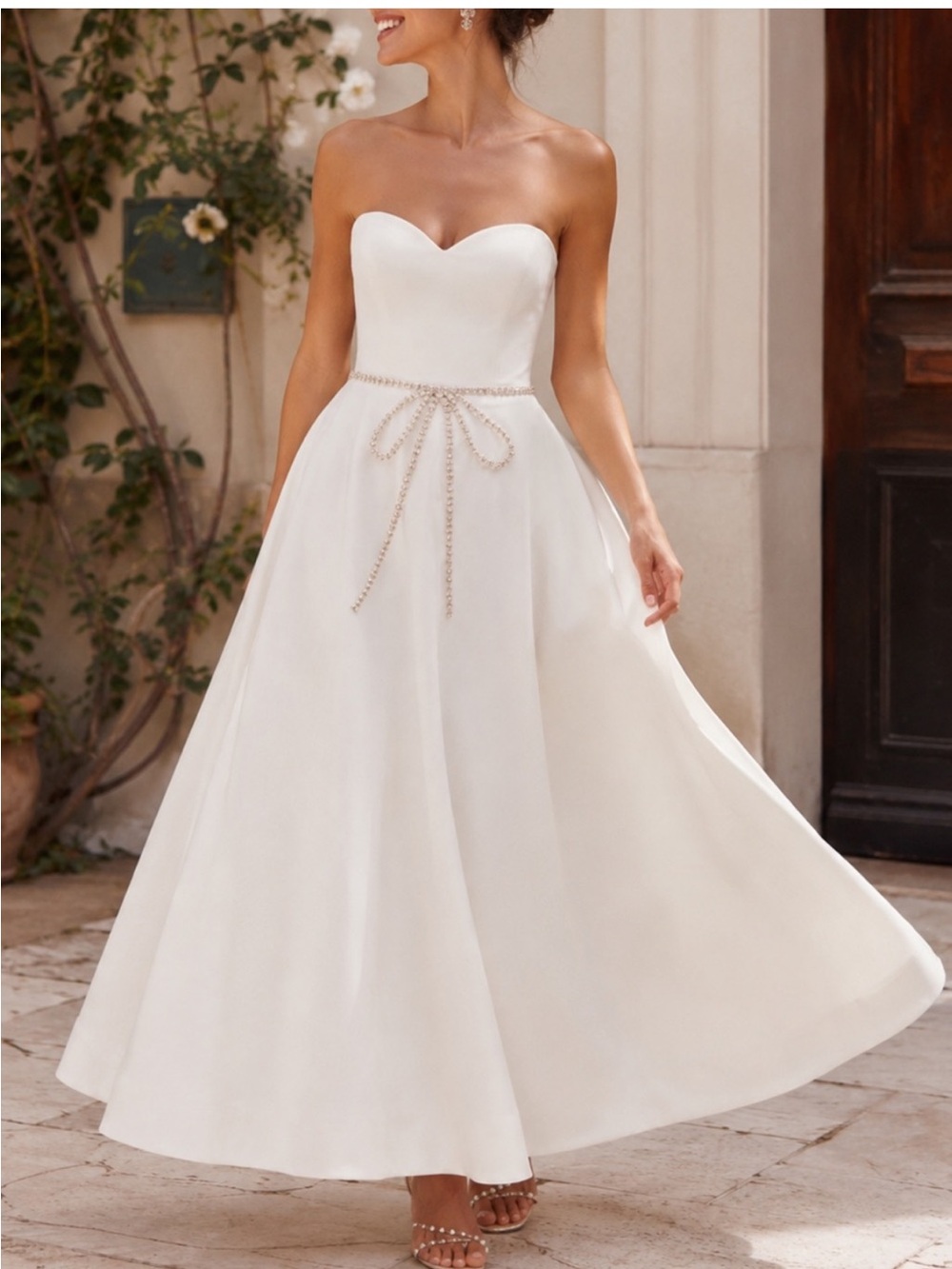 Helsi Grace Strapless White Dress